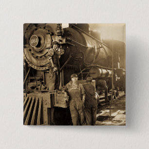 Die Roundhouse Rosies des Ersten Weltkriegs Vintag Button