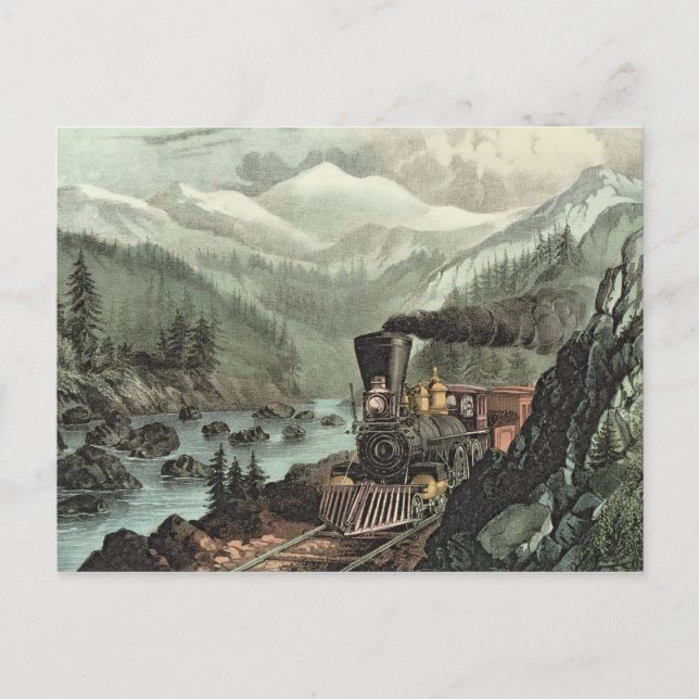 Die Route nach Kalifornien Postkarte (Vorderseite)