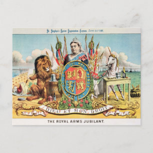 Die Royal Arms Jubilant Postkarte