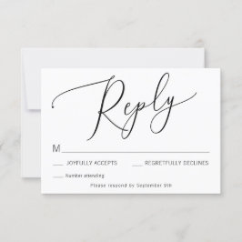 Die RSVP-Karte des Knot Wedding-RSVP-Gehäuses ange Einladung
