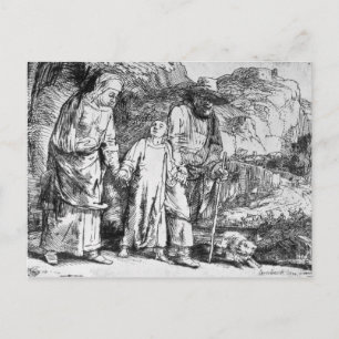 Die Rückkehr aus Ägypten oder Jesus Christus Postkarte
