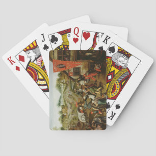 Die Rückkehr aus der Kermesse (Öl auf Tafel) Spielkarten