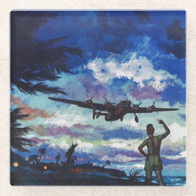 Die Rückkehr des Kriegers Glasuntersetzer (Vorderseite)