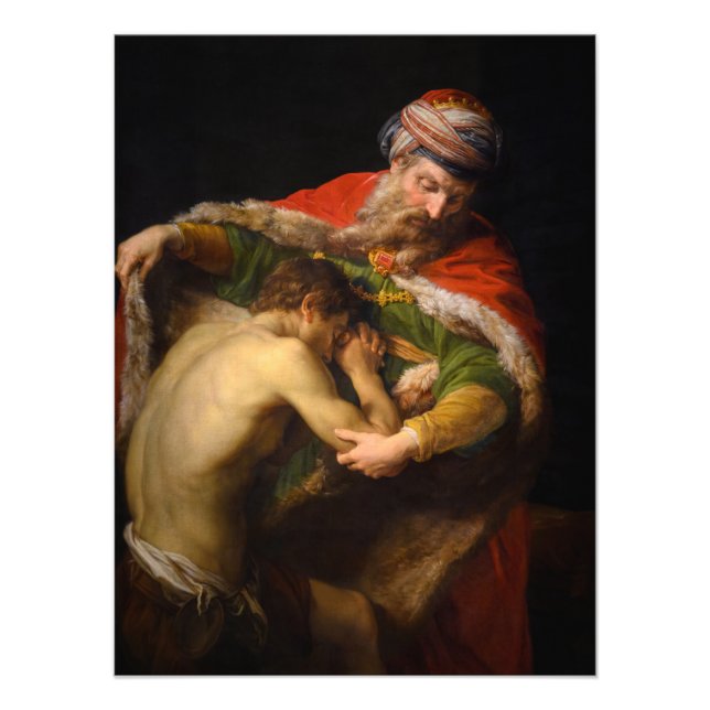 Die Rückkehr des Prodigalen Sohnes von Pompeo Bato Fotodruck (Vorne)