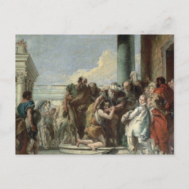 Die Rückkehr des Wunders, 1780 Postkarte (Vorderseite)