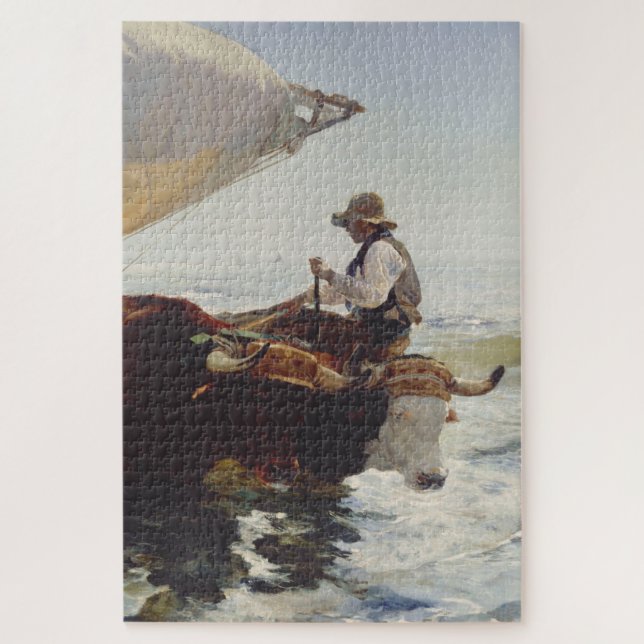 Die Rückkehr vom Fischen Puzzle (Vertikal)