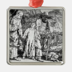 Die Rückkehr von Ägypten oder Jesus Christus Ornament Aus Metall