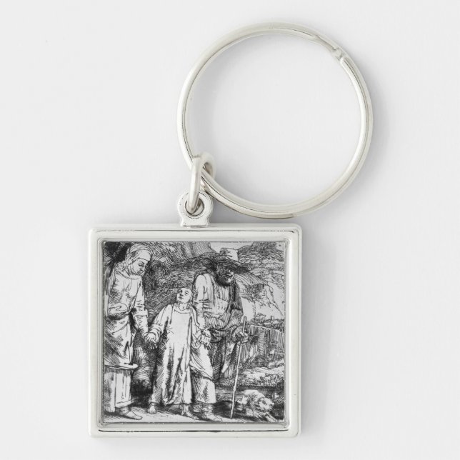 Die Rückkehr von Ägypten oder Jesus Christus Schlüsselanhänger (Vorne)