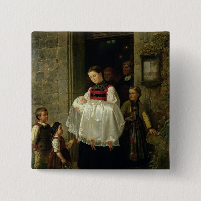 Die Rückkehr von der Taufe Button (Vorderseite)