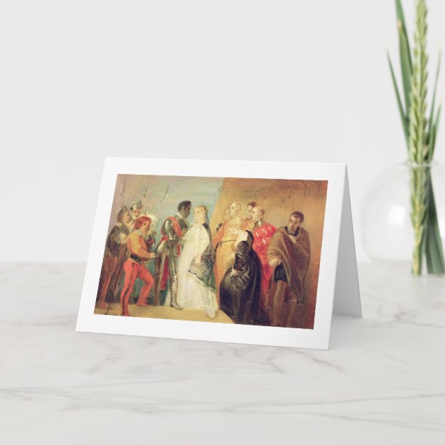 Die Rückkehr von Othello, Tat II, Szene II von Karte (Vorderseite)