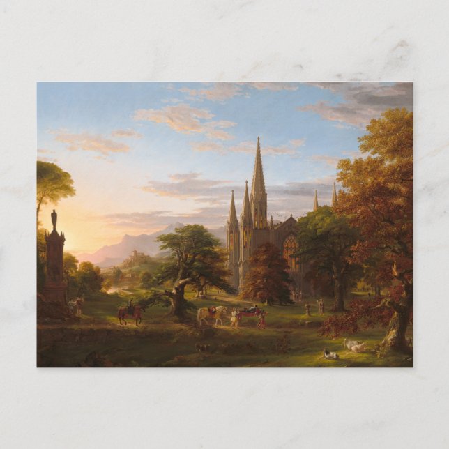 Die Rückkehr von Thomas Cole Postkarte (Vorderseite)
