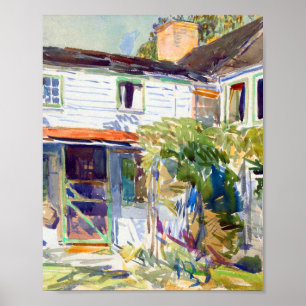 Die Rückseite des alten Hauses von Childe Hassam Poster