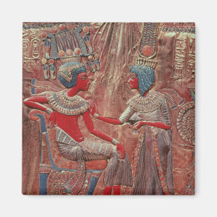 Die Rückseite des Thrones von Tutankhamun Magnet
