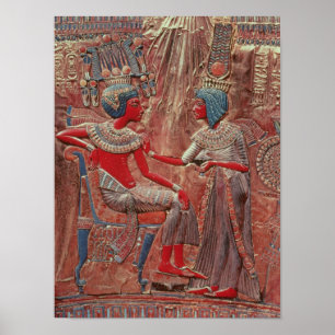 Die Rückseite des Thrones von Tutankhamun Poster