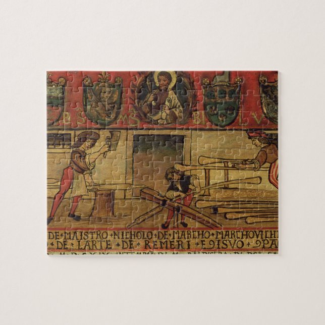 Die Ruder-Hersteller (Platte) Puzzle (Horizontal)