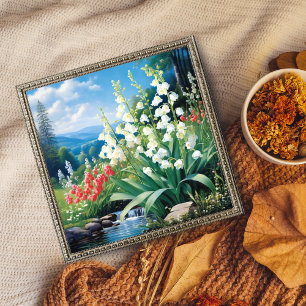 Die Ruhe am Fluss Fotodruck