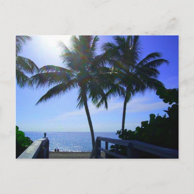 Die Ruhe am Strand Postkarte (Vorderseite)