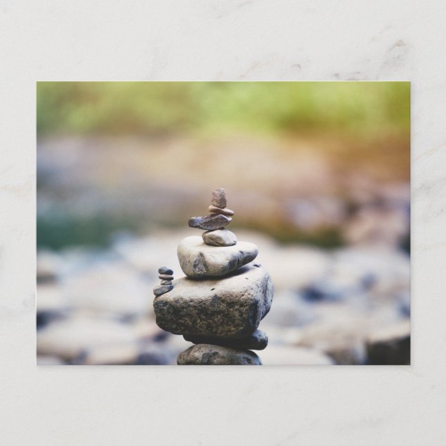 Die Ruhe an der Eagle Creek: Ein Moment des Zen Postkarte (Vorderseite)