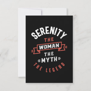Die Ruhe der Frau, der Mythos der Legende RSVP Karte