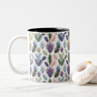 "Die Ruhe der Natur in jeder Seite: Pine Tree Tass Zweifarbige Tasse