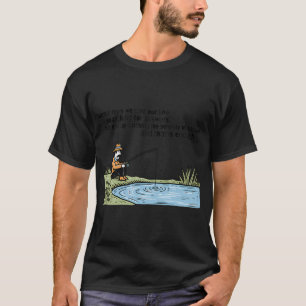 Die Ruhe der Stille - Angelzitat T-Shirt