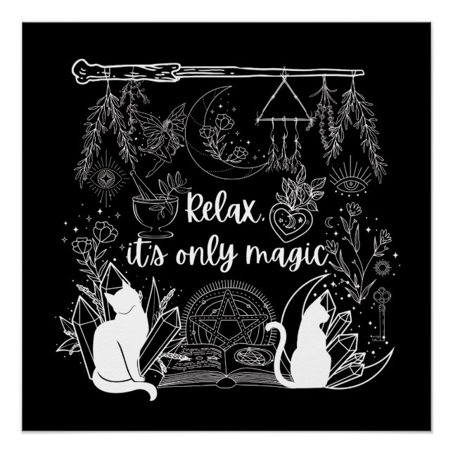 Die Ruhe des Zauberers: Entspannen, nur magisches  Poster (Vorderseite)