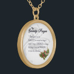 Die Ruhe-Gebets-Halskette Vergoldete Kette<br><div class="desc">Inspirieren der Beschreibung des Serenity-Gebets. Groß beide für persönlichen Gebrauch und als Geschenk zu jemand lieb. Das Ruhe-Gebet "Gott bewilligen mir die Ruhe, um die Sachen anzunehmen, die ich nicht ändern kann; Mut, die Sachen zu ändern kann ich; und Klugheit, zum des Unterschiedes zu kennen." "Proklamieren Sie die Größe des...</div>