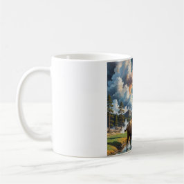 Die Ruhe im Wilden - Buffalo Kaffeetasse