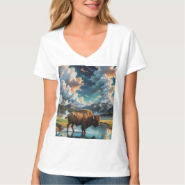 Die Ruhe im Wilden - Buffalo T-Shirt