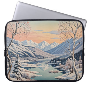 Die Ruhe im Winter Laptopschutzhülle