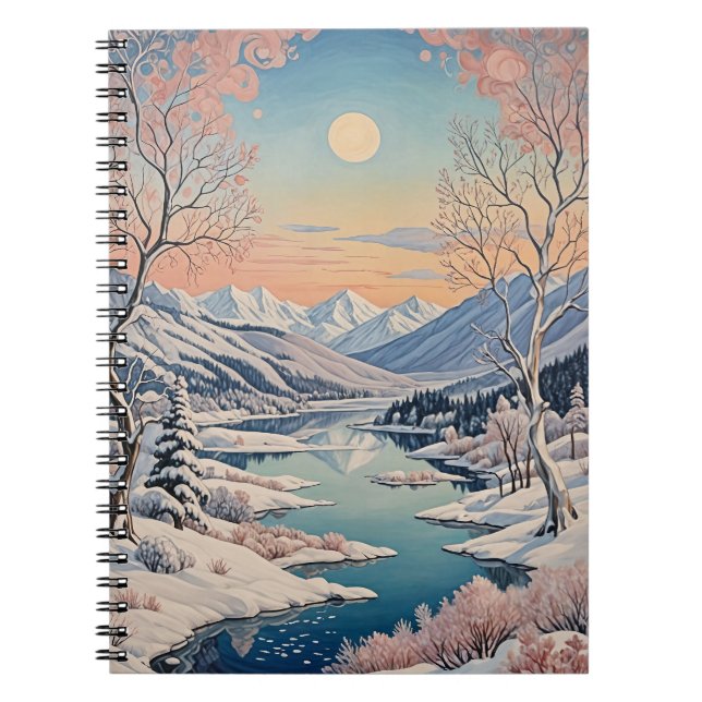 Die Ruhe im Winter Notizblock (Vorderseite)