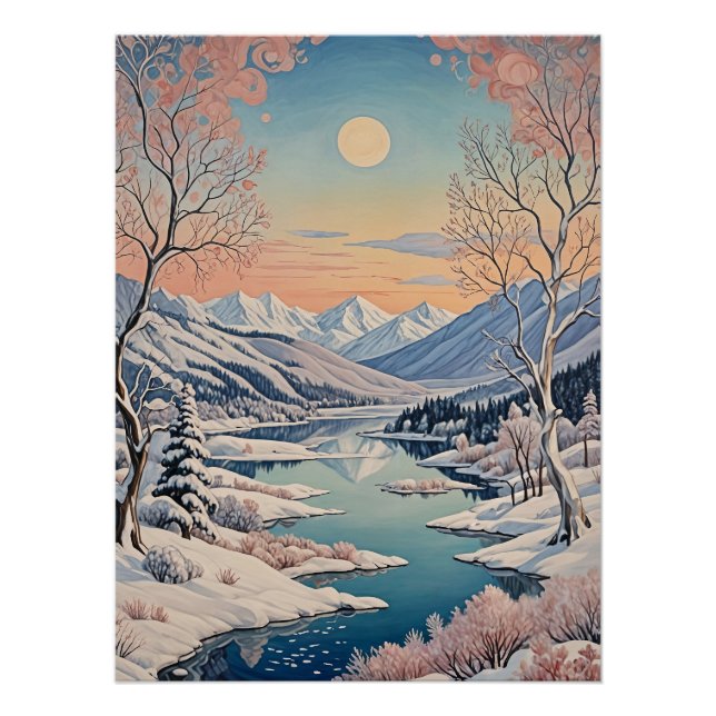 Die Ruhe im Winter Poster (Vorderseite)
