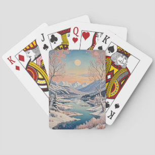 Die Ruhe im Winter Spielkarten