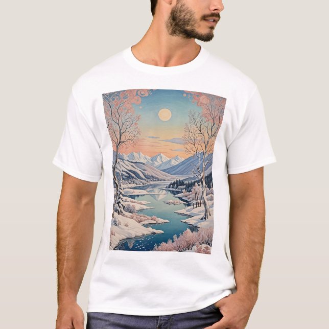 Die Ruhe im Winter T-Shirt (Vorderseite)