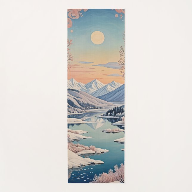 Die Ruhe im Winter Yogamatte (Vorderseite)