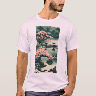 Die Ruhe in Bloom: Der japanische Garten-T - Shirt
