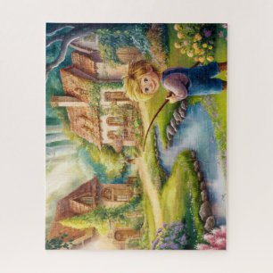 Die Ruhe in der Malerei des Dorfes Puzzle