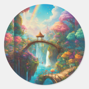 Die Ruhe in der Sammlung des Nature T - Shirt Runder Aufkleber