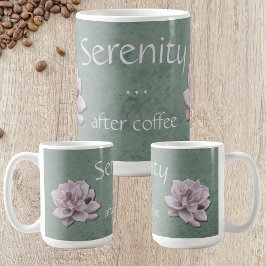 Die Ruhe nach dem Kaffee Echeveria Cottage Kaffeetasse