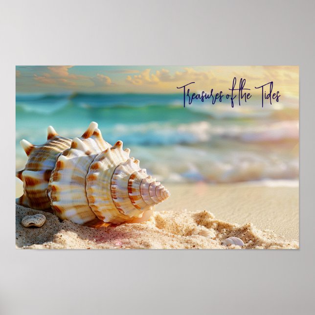 Die ruhige Küste: Seeschloss am Meer Poster (Vorne)