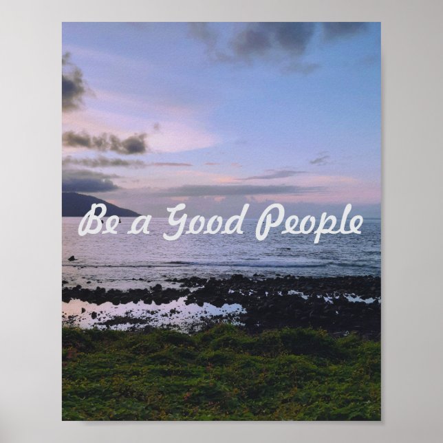 Die ruhige Lage direkt am Meer Poster (Vorne)