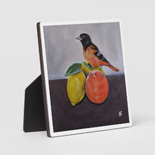 Die ruhige Pose des Orioles Gemälde von Alfred Fox Fotoplatte