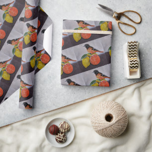 Die ruhige Pose des Orioles Gemälde von Alfred Fox Geschenkpapier