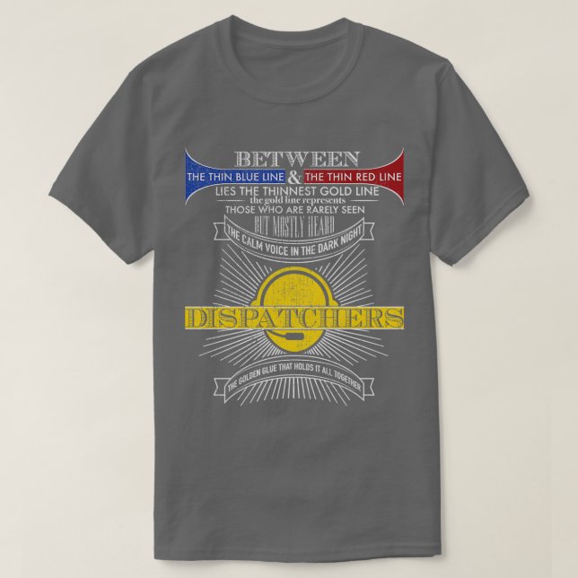 Die ruhige Stimme in der Dunkelnachtspolizei T-Shirt (Design vorne)