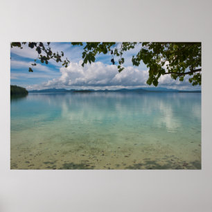 Die ruhigen Gewässer der Lagune von Marovo Poster