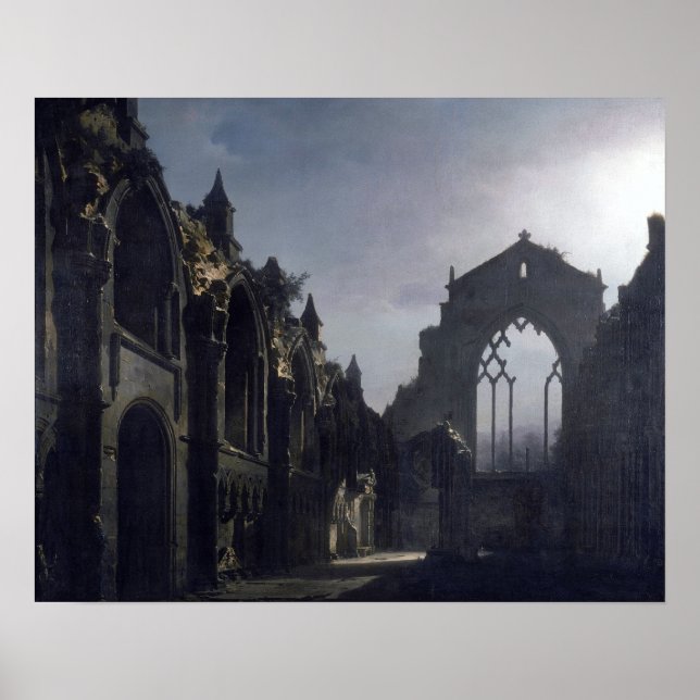 Die Ruinen der Kapelle von Holyrood Poster (Vorne)