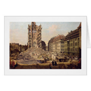 Die Ruinen des alten Kreuzkirche, Dresden