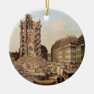 Die Ruinen des alten Kreuzkirche, Dresden Keramikornament