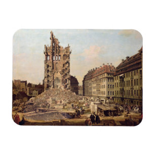 Die Ruinen des alten Kreuzkirche, Dresden Magnet