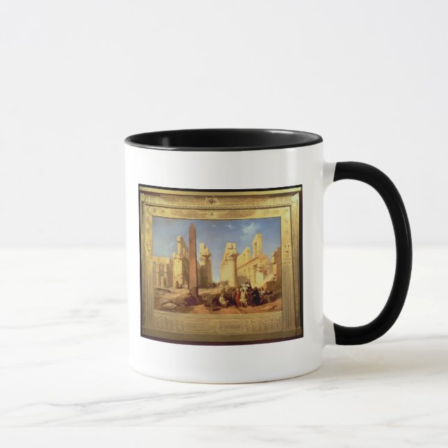 Die Ruinen des Palastes von Karnak bei Thebes Tasse (Rechts)